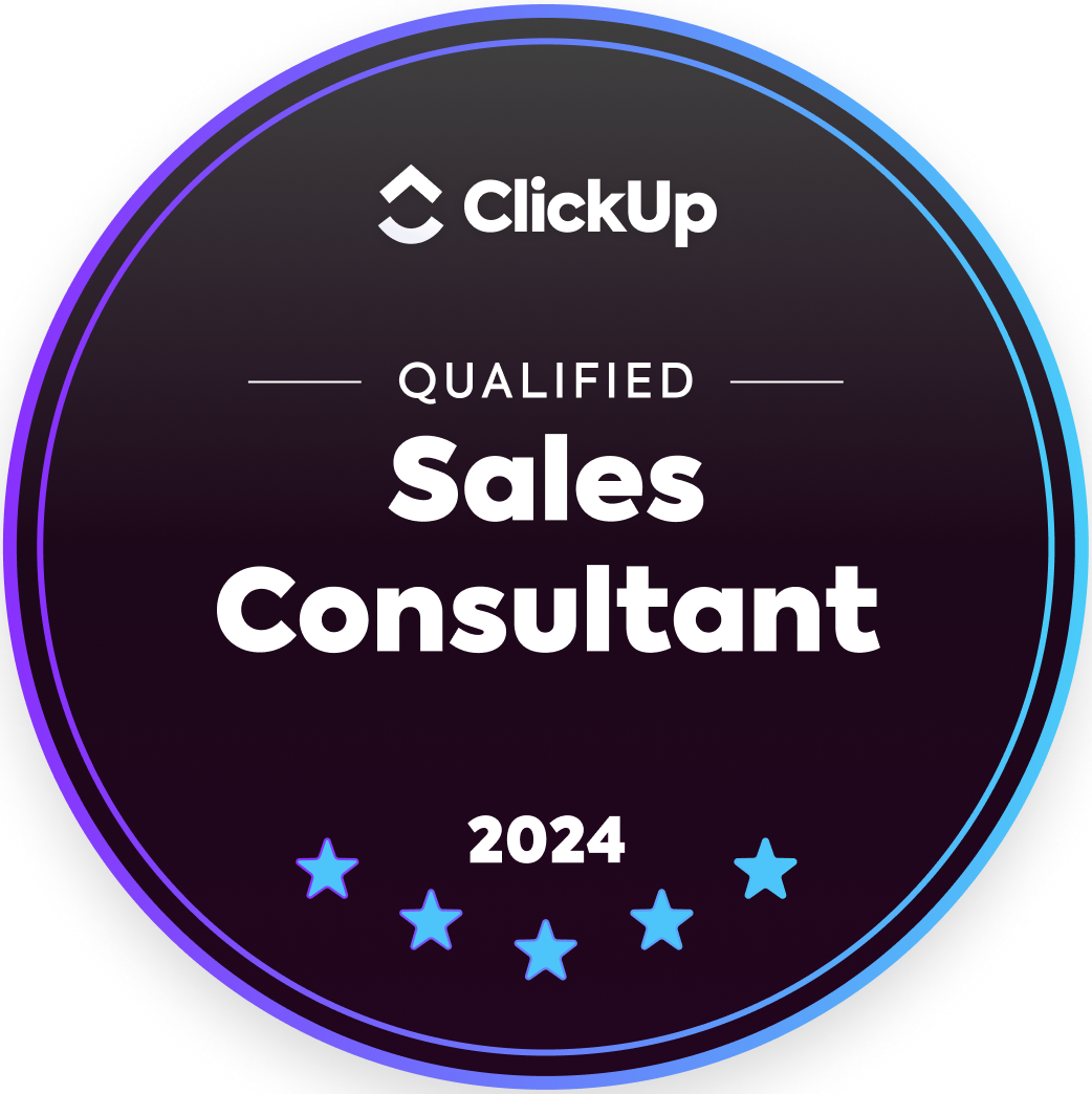 clickup qualified sales consultant award