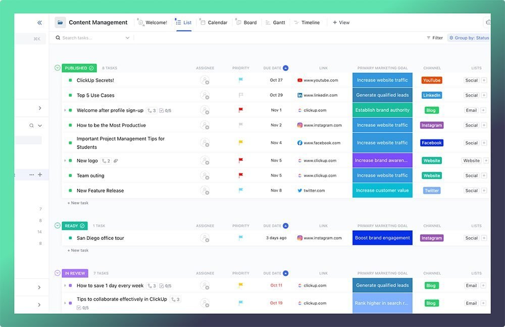 ClickUp for Content Marketing A Complete Guide