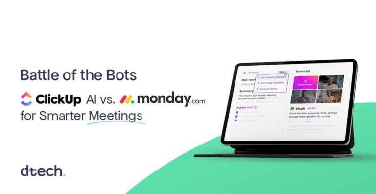 Battle of the Bots: ClickUp AI vs. Monday.com for Smarter Meetings