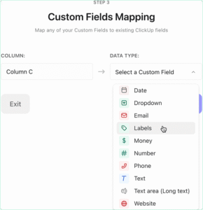 ClickUp CSV Importer – Fix Custom Field Mapping