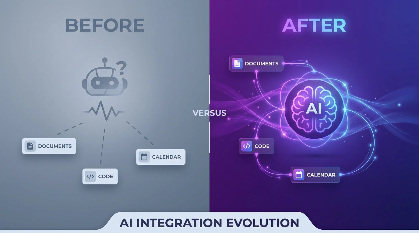 ClickUp AI Integration before and after