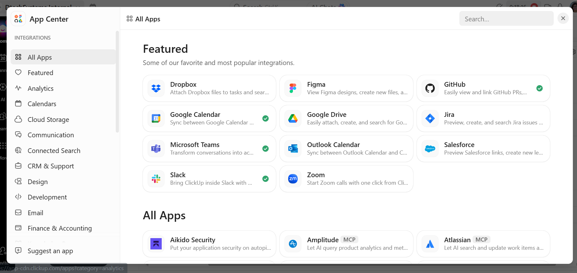 connect slack and clickup 