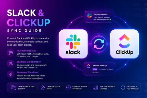 sync slack and clickup