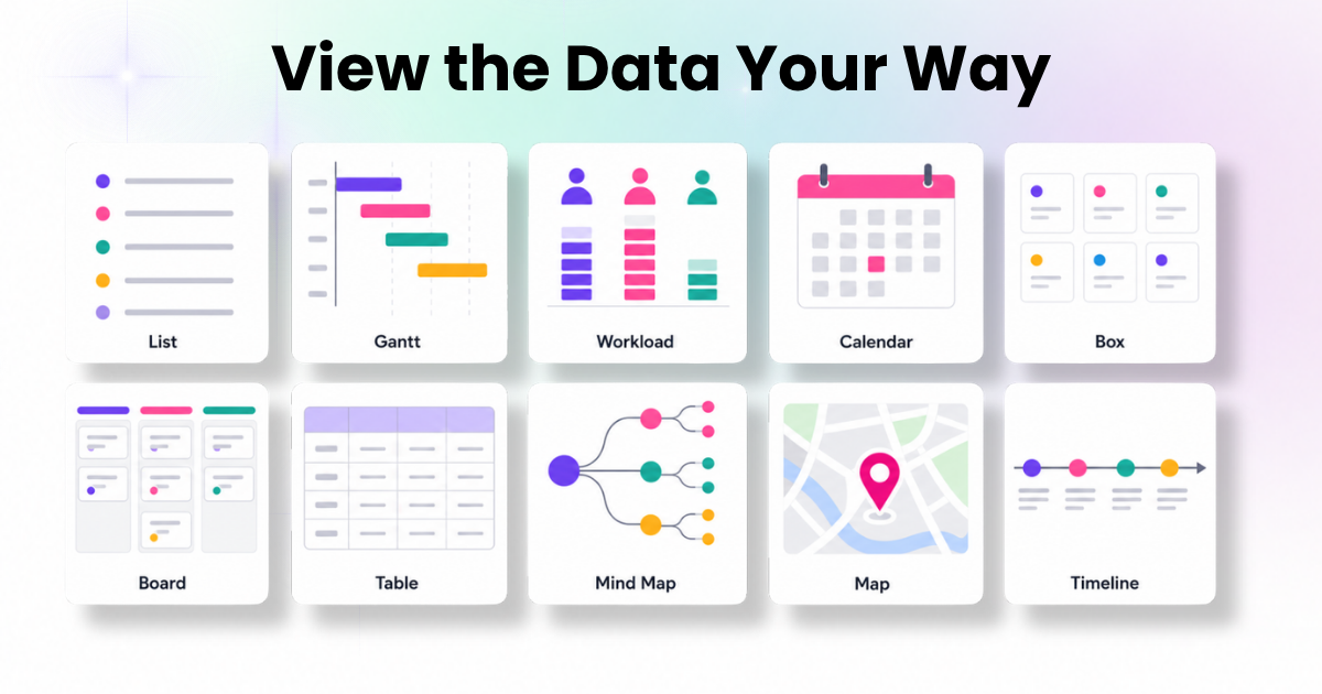 clickup data view options