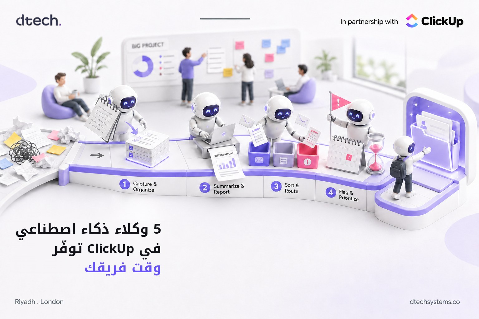 ClickUp AI agents saving a team time on repetitive work