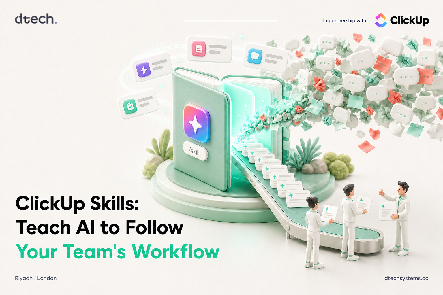 ClickUp Skills Hub turning repeated AI prompts into one saved team playbook